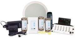 Channel Vision: AB-901 1 Source 4 Zone A-BUS Audio Kit with Speakers
