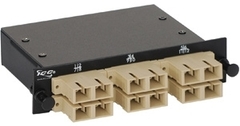 ICC: ICFC12MSD6 Duplex 12 Fiber MM 62.5 SC Fiber Optic MPO Cassette