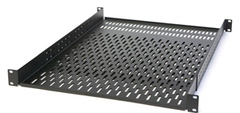 Kendall Howard: 1906-3-008-01 Vented 1U 4-Post Adjustable Rack Shelf