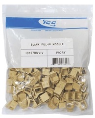ICC: IC107BNVIV Ivory Keystone Blank Inserts 100 Pack