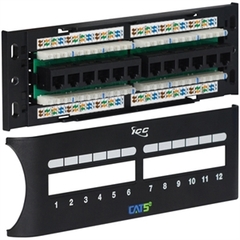 ICC: ICMPP12F5E Cat5e 12 Port Front Access Patch Panel