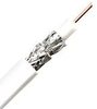 Bare Copper RG6 Quad Shield Coaxial Cable 1000ft Box White