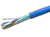 Cat 6e Shielded Plenum Cable 550MHz CMP Rated 1000ft Box Blue