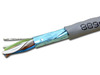 Cat 6e Shielded Cable 550MHz CMR Rated 1000ft Box Grey