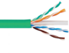ICC ICCABP6EGN Cat6e 600 MHz Plenum Rated Cable 1000ft Green   