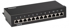 Platinum Tools: 667-12C6S 12 Port Cat6 Shielded Patch Panel