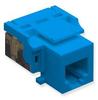 ICC IC1076V0BL EZ Voice RJ11 Modular Keystone Jack Blue