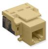ICC IC1076V0IV EZ Voice RJ11 Modular Keystone Jack Ivory