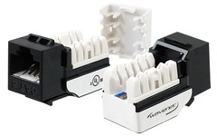 WAVENET: WAV-6EKSJBK-S Black Cat 6 Keystone Jack