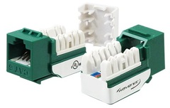 WAVENET: Green Cat 6 Keystone Jack