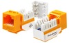6EKSJYL - WAVENET Cat 6 Keystone Jack, Yellow