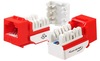 6EKSJOR - WAVENET Cat 6 Keystone Jack, Orange