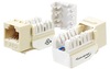 6EKSJLA - WAVENET Cat 6 Keystone Jack, Light Almond