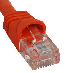 ICC Cabling Products: ICPCSK01OR Orange 1 ft Cat 6 Patch Cable