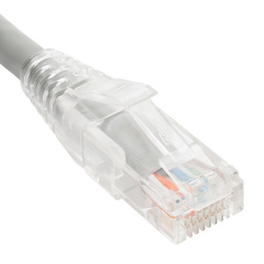 Buy the ICC ICPCST01GY 1ft Gray Cat6 Clear Boot Patch Cord today!  Choose Cabling Plus for all your patch cord needs! 