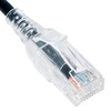 ICC-ICPCSY01BK- ICC CAT6 Slim Clear Boot Patch Cord 1ft Black, 10 pack