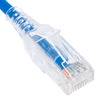 ICC-ICPCSY01BL- ICC CAT6 Slim Clear Boot Patch Cord 1ft Blue, 10 pack