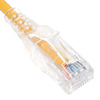 ICC-ICPCSY01YL- ICC CAT6 Slim Clear Boot Patch Cord 1ft Yellow, 10 pack