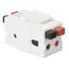 ICC IC107DSBWH Dual Button Speaker Keystone Jack White