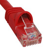 ICC ICPCSJ01RD Slim Line Molded Boot 1 ft Cat5e Patch Cable Red