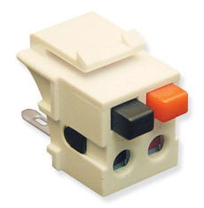 ICC Cabling Products: IC107DSCAL Speaker Keystone Jack