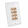 VAN-28148W - Decora 8 Speaker Binding Post Wallplate