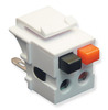 ICC IC107DSCWH White Speaker Keystone Jack
