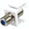 FTK-3GHZNP-WH-25PK Nickel-Plated 3GHz F-Type Keystone Style Insert Modules 25PC White