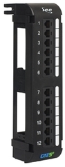 <p>ICC Cabling Products: ICMPP12V5E Cat5e Vertical 12 Port Patch Panel</p>
