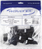 5EKSJBK-25PK CAT5e KEYSTONE JACKS 25PK Black