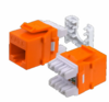 HD-6EKSJOR  WAVENET Cat 6 Keystone Jack HD, Orange