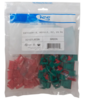 IC107L6CGN- ICC EZ Cat 6 Modular Keystone Jack, Green, 25 Pack