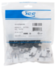 IC107GACWH- ICC Cat6A HD Keystone Jack 25 Pack, White