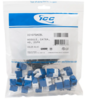 IC107GACBL- ICC Cat6A HD Keystone Jack 25 Pack, Blue