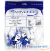 6EKSJBL-25PK WAVENET CAT6 SDJ Series 90-Degree Style Keystone Jacks, Blue