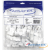 6EKSJWH-25PK WAVENET CAT6 SDJ Series 90-Degree Style Keystone Jacks, White