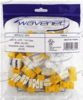 6EKSJYL-25PK WAVANET CAT6 SDJ Series 90-Degree Style Keystone Jacks, Yellow