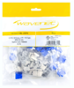 HD-6AKSJBL-25PK WAVENET CAT6 SDJ Series 180-Degree Style Keystone Jacks, Blue