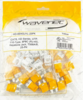 HD-6AKSJYL-25PK WAVENET CAT6 SDJ Series 180-Degree Style Keystone Jacks, Yellow