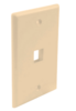 FP01PIV  Port Single Gang Flush Style Faceplate Ivory