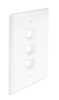 FP03PWH Port Single Gang Flush Style Faceplate White 