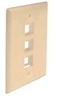 FP03PIV Port Single Gang Flush Style Faceplate Ivory