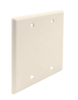 FP00DGLA Blank Double Gang Flush Style Faceplate Alomnd
