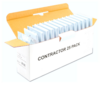 FP04PIV-25PK 4 Ports Single- Gang 25-Pack Flush Style Faceplates Ivory