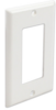 DWP1G-IV Single-Gang Decora Style Faceplates, Ivory