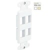 DWIN-4P-IV 4 Ports Decora Style Inserts Ivory
