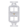 IC1074PIIV - ICC Electrical Insert, 4 Port, Ivory