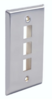 SSFP-03P 3 Ports Single- Gnag & Double Gang Stainless Steel Faceplate