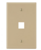 IC107LF1IV 1-Port Single Gang Oversized Faceplate Ivory