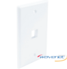 OSWP01WH 1 Port Oversized Single-Gang Faceplate White